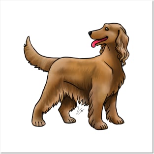 Dog - Irish Setter - Red Posters and Art